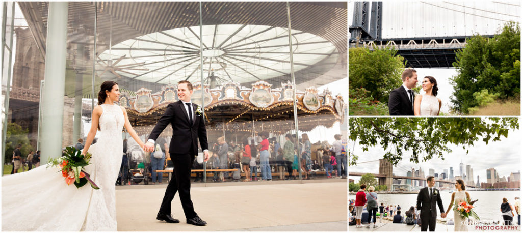 Capture unforgettable moments in Dumbo with the talented Brooklyn wedding photographer Konrad Brattke.