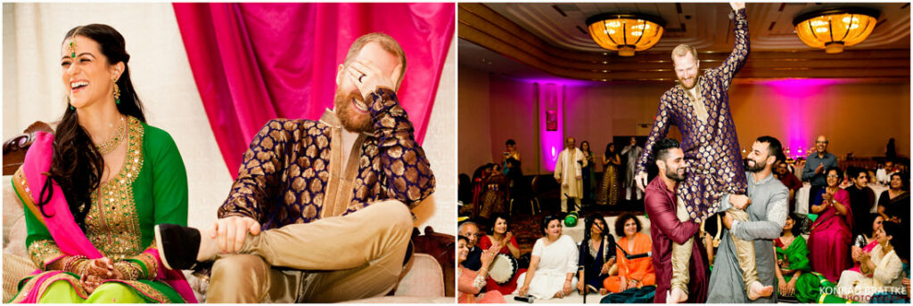 The Best of Indian Weddings - A bride and groom on the dance floor.