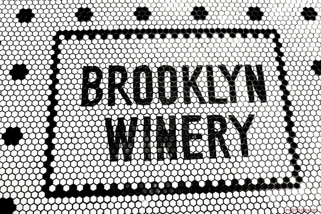 Brooklyn winery logo in black and white