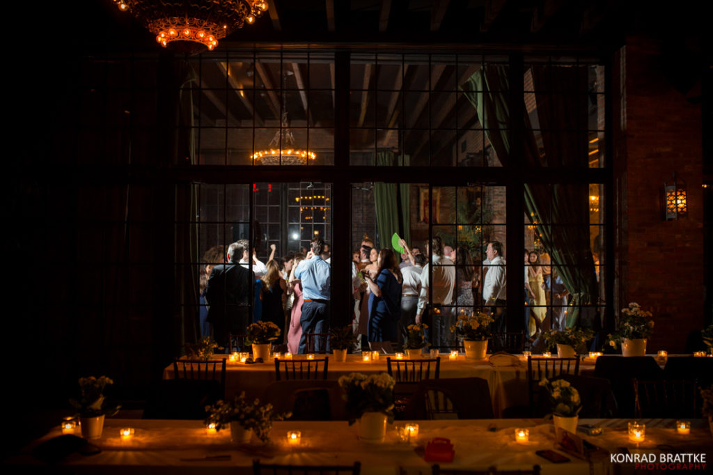Guests gathered at the Bowery Hotel wedding reception.
