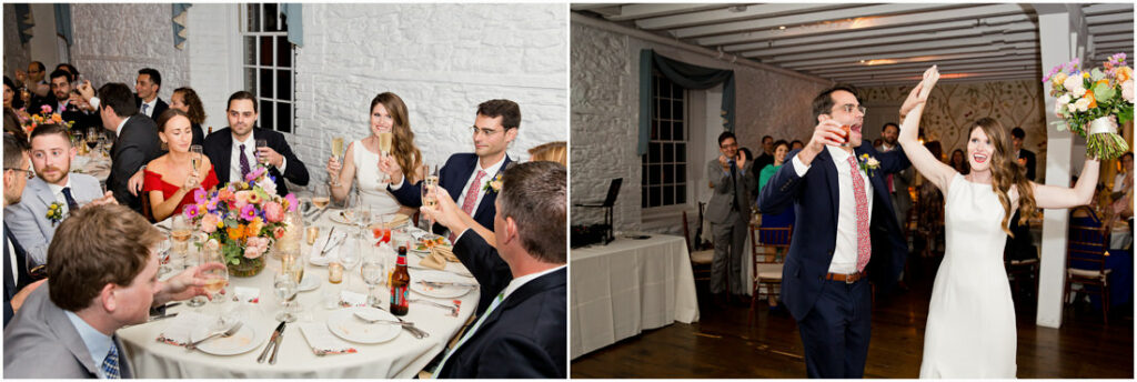 A bride and groom dance at the New York Botanical Garden during their wedding reception.