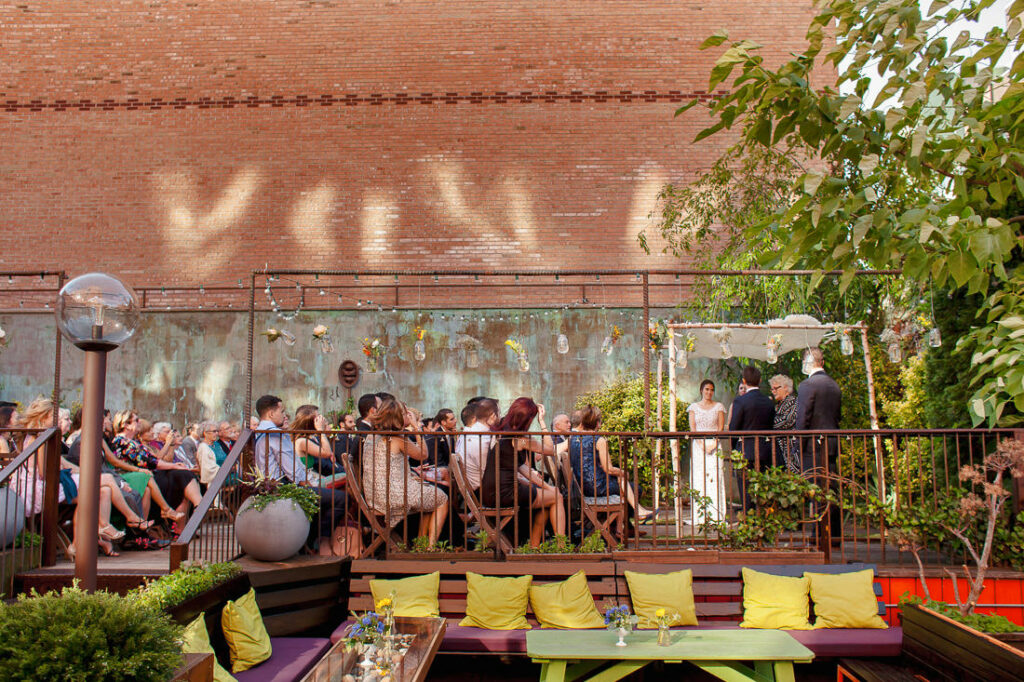 A group of people celebrating at MyMoon restaurant.