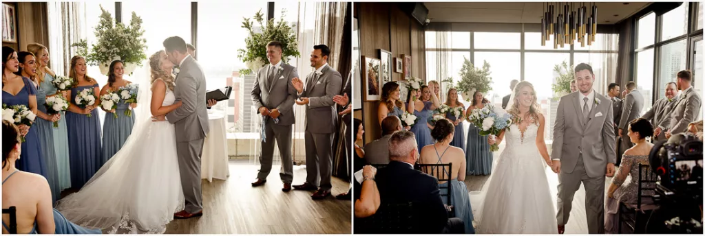 A man in a suit and a woman in a dress.